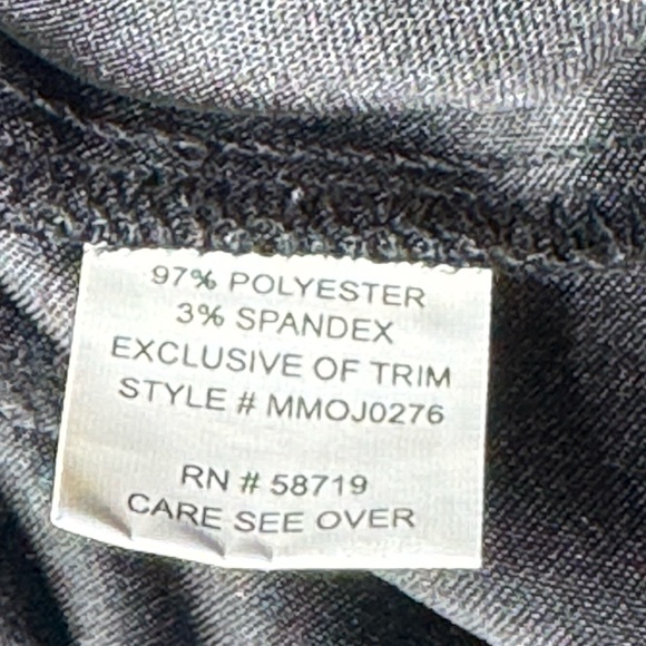 Elementz Floral Embroidered Zip Jacket w/ Padded Shoulders XL - Picture 4 of 5